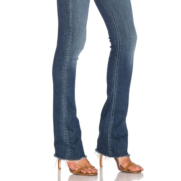 MOTHER Jeans The Runaway Fray in Girl Crush | Size 28 | Flare Raw Hem - Picture 5 of 16